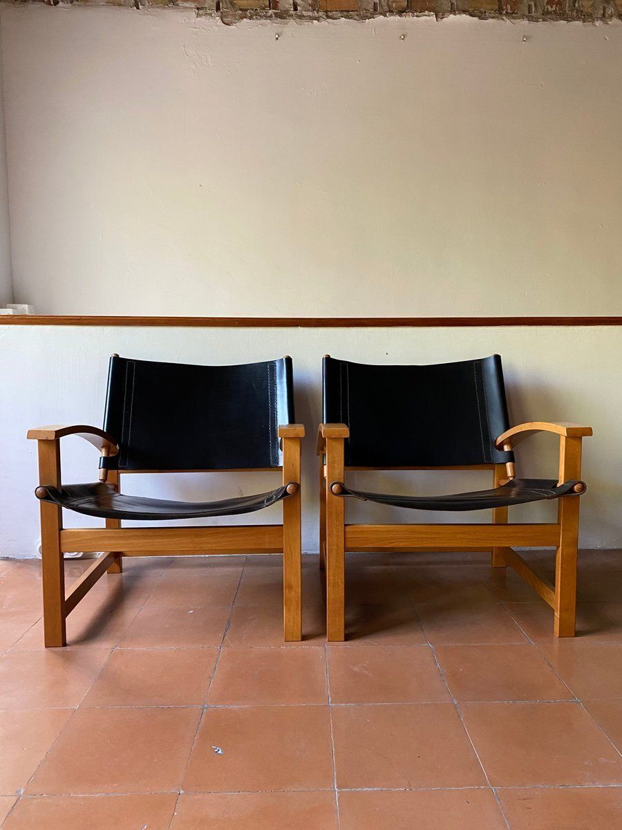 Safari Chairs From Hyllinge, 1970s, Set Of 2