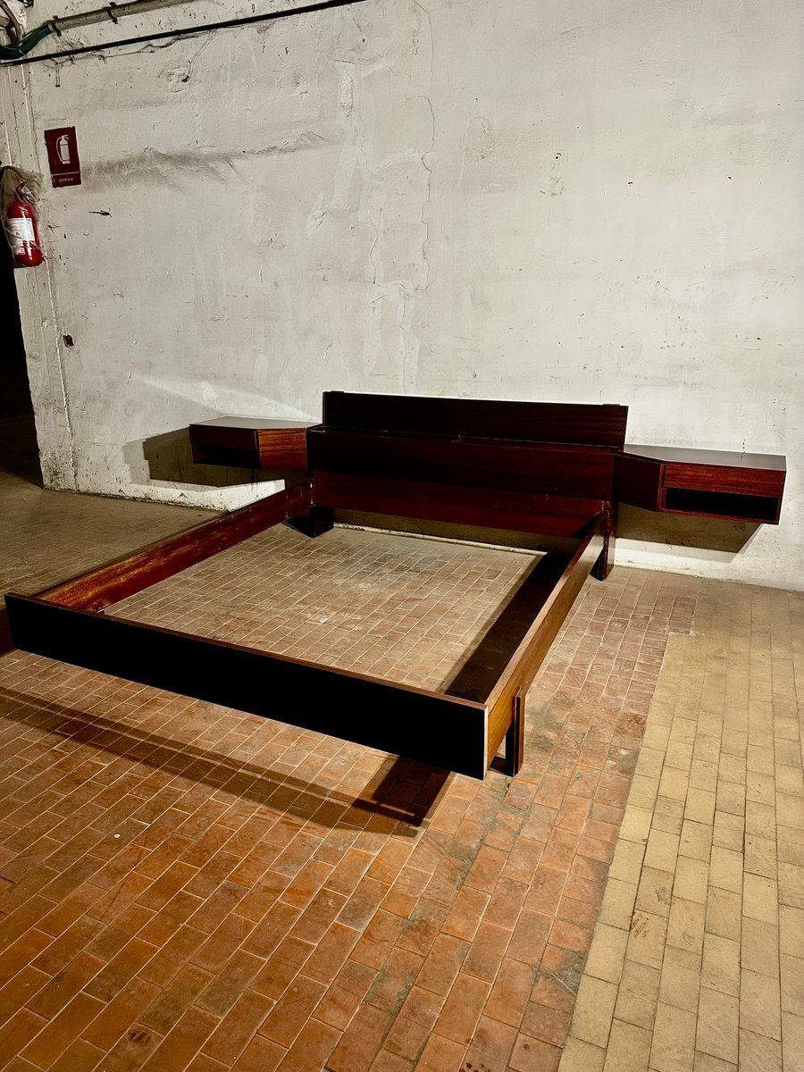 Double Bed In Rosewood, 1960s photo furniture