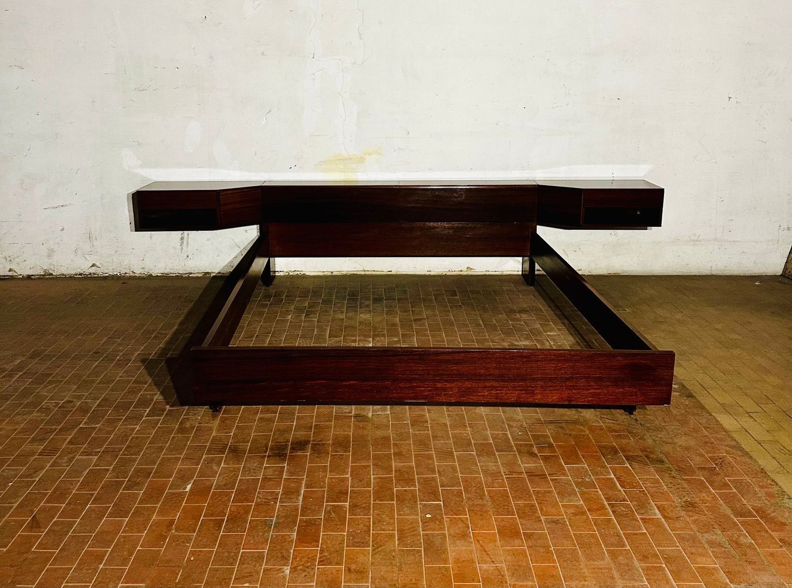Furniture Double Bed In Rosewood, 1960s photo