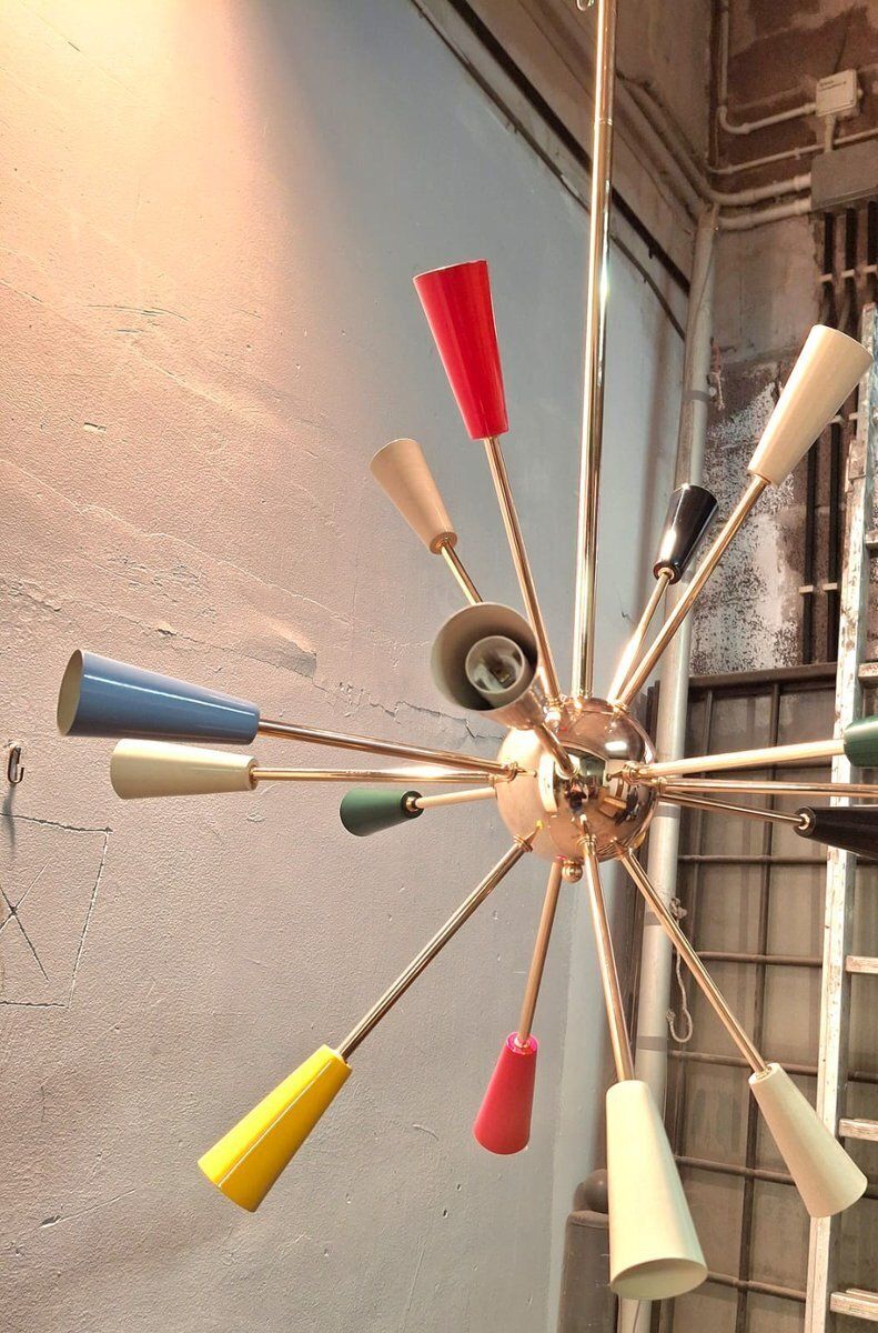 Vintage Sputnik Chandelier, 1970s photo vinterior