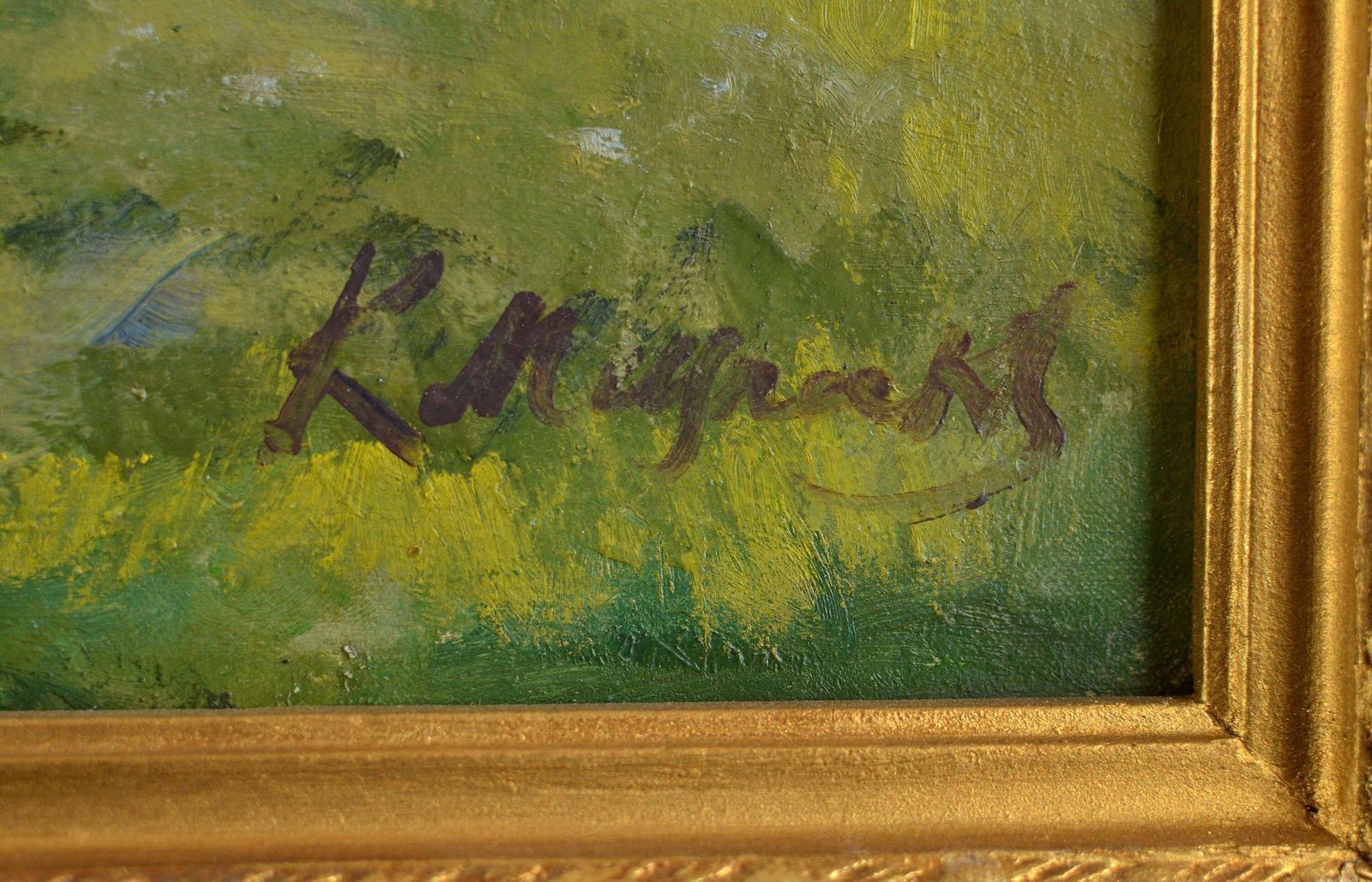 Karlis Miesniekskārlis Miesnieks(1887 1977). At The Forest Edge, Oil/Canvas, 60x69 Cm photo 1414.0