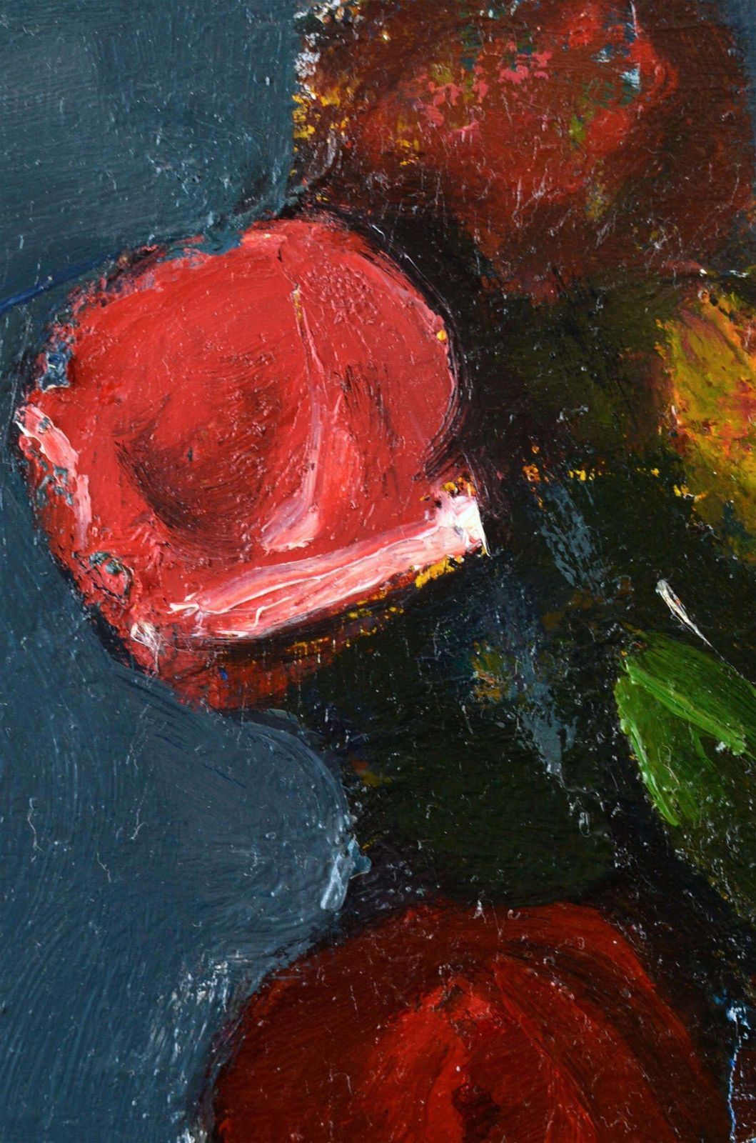Aleksandr Rodin (1922 2001)roses. Oil/Canvas, 50x38 Cm photo Art