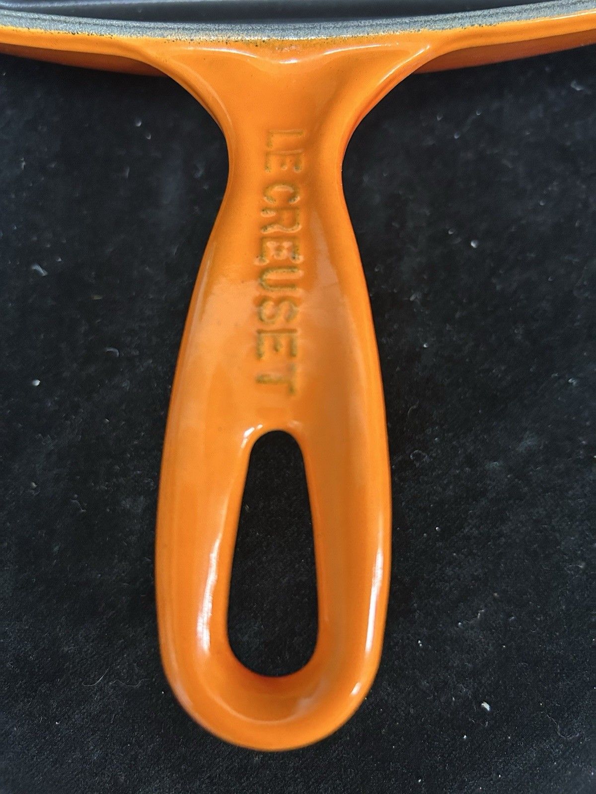 Le Creuset Cast Iron Griddle Pan Size 26 Volcanic Orange photo for sale