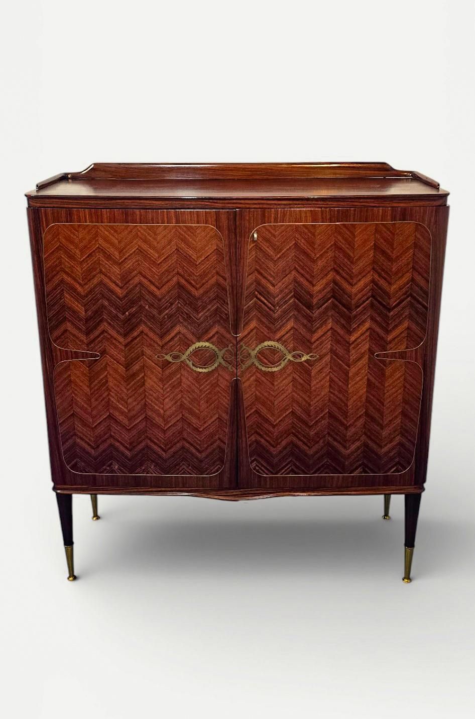Italian Mid Century Sideboard Or Cabinet Bar Attributed To Paolo Buffa, 1950s photo for sale