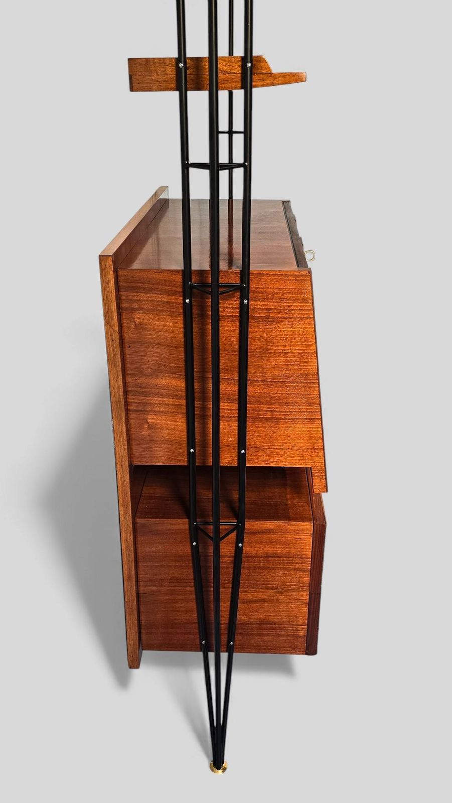 Italian Mid Century Wall Unit Bookcase With Cabinet Bar, 1960s photo buy