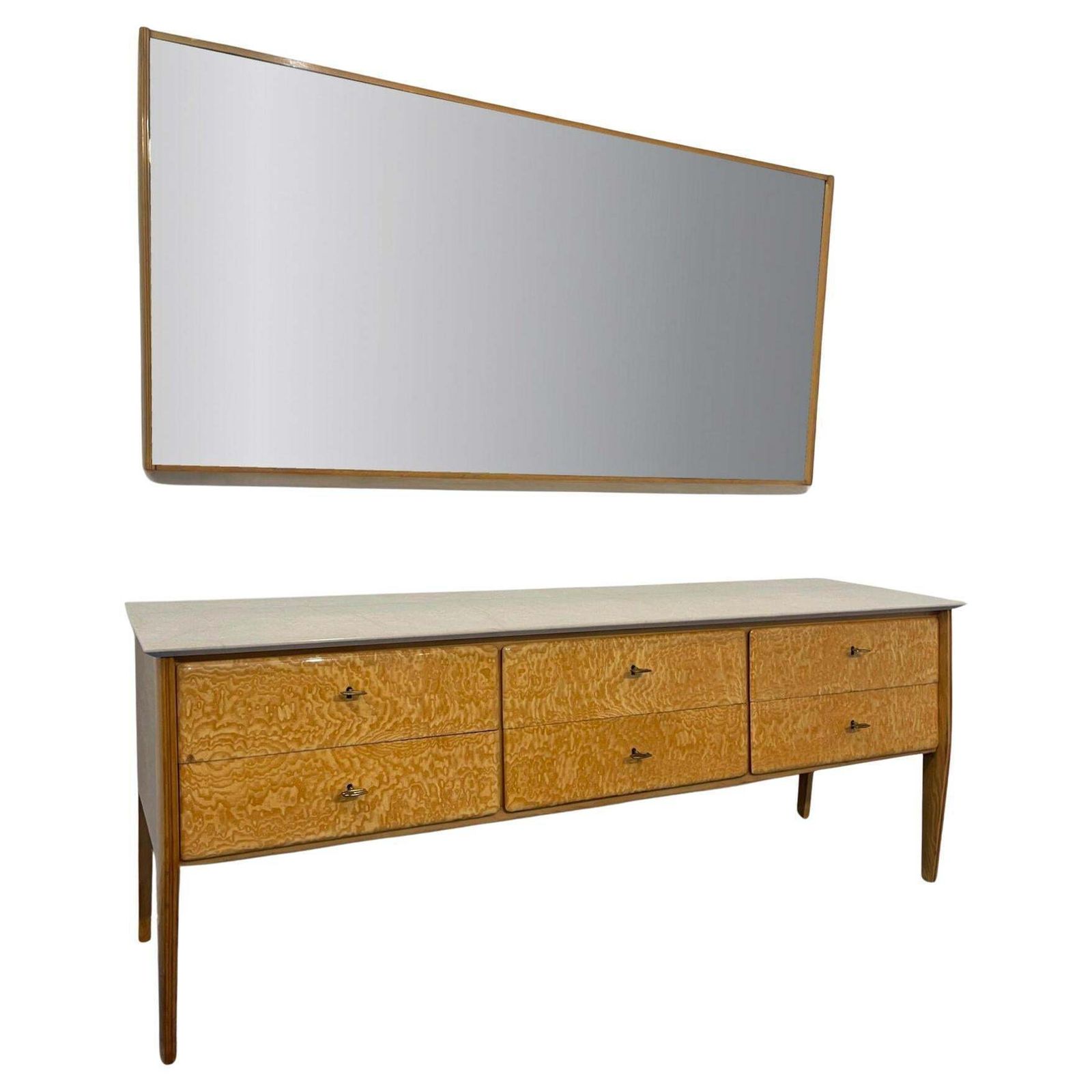Italian Mid Century Sideboard Or Chest Of Drawers Giò Ponti Style, 1950s photo furniture