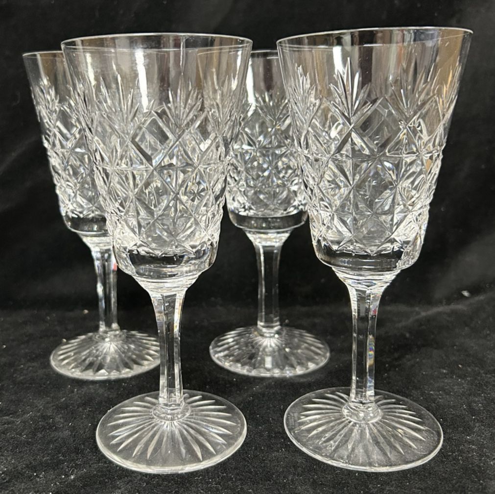 Stuart Crystal Westbury Set 4 Tall Wine Glasses 16cm