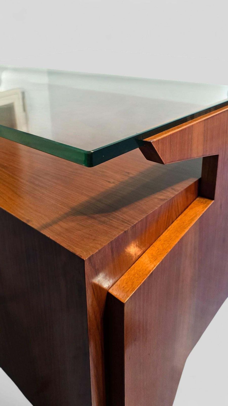 Italian Midcentury Presidential Executive Table Desk Designed By Vittorio Dassi photo buy