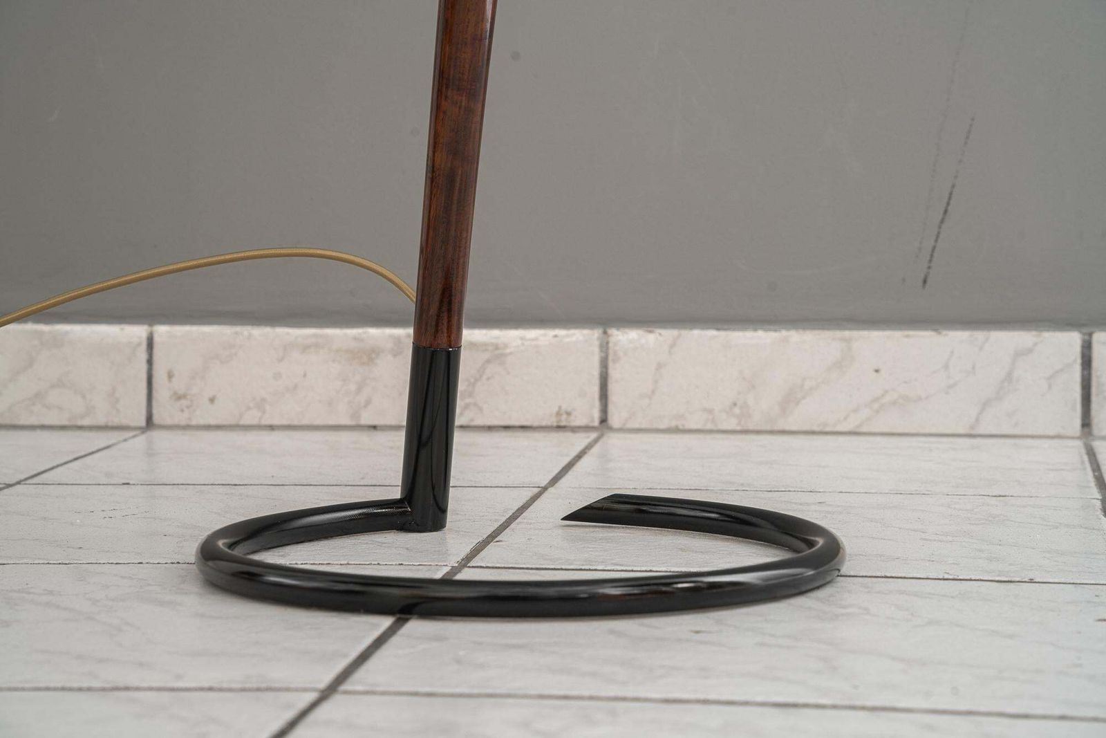 Rupert Nikoll Floor Lamp With Fabric Shade Vienna Around 1950s photo 1591.0