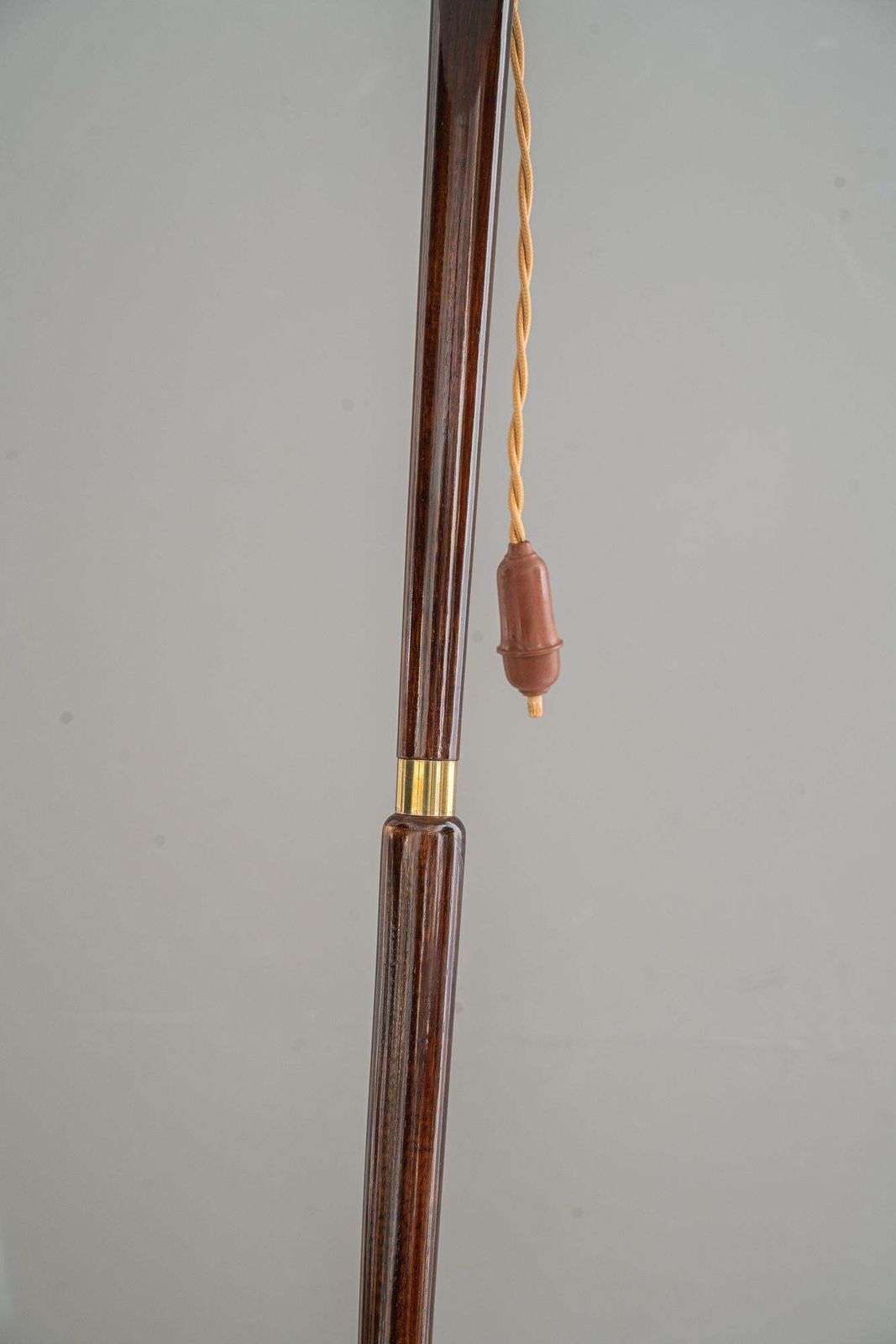 photo for sale Rupert Nikoll Floor Lamp With Fabric Shade Vienna Around 1950s