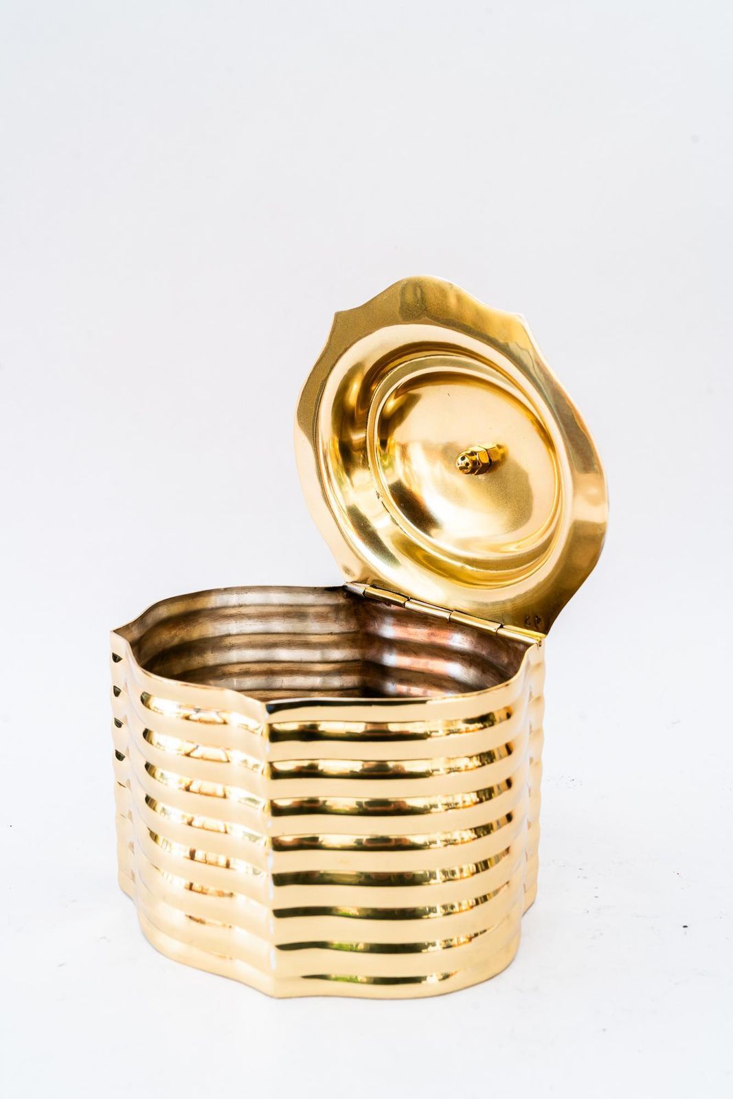 Art Deco Brass Jewelry Box Around 1920s photo Home Decor