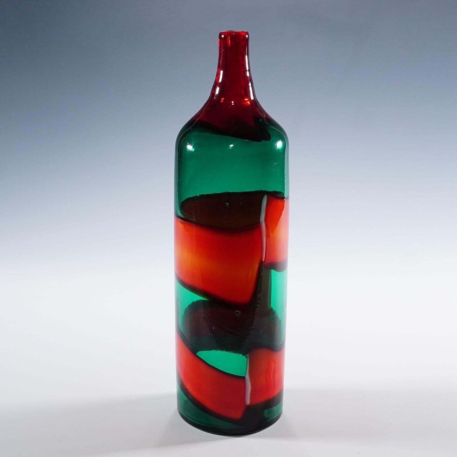 Vase 'A Fasce' By Fulvio Bianconi For Venini, Venice Murano 1950s photo Home Decor