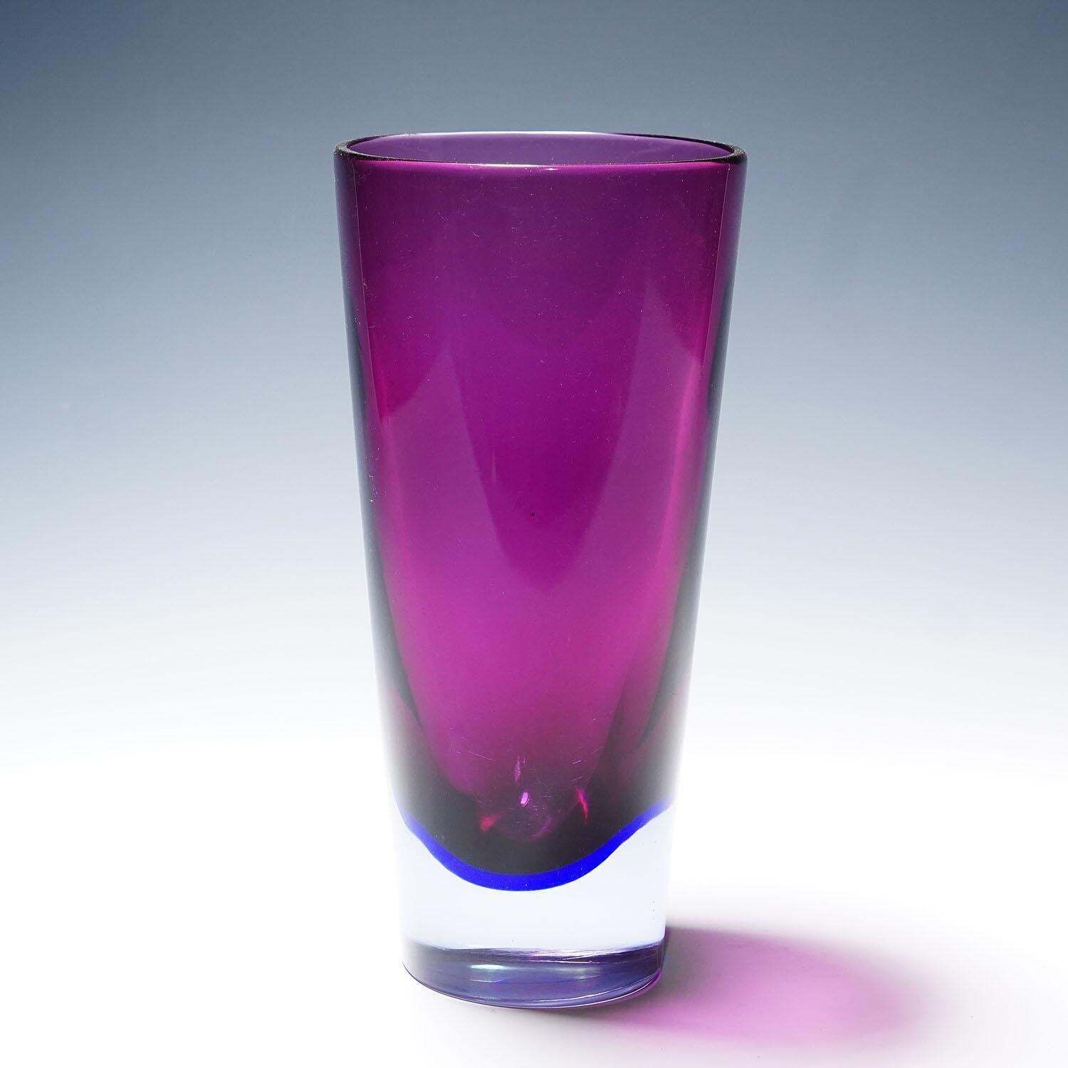 Rare Art Glass Vase By Flavio Poli For Seguso Vetri D'arte photo for sale