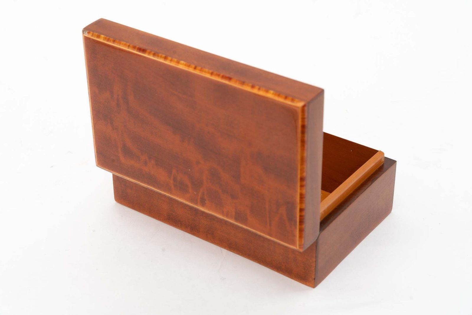 photo buy Art Deco Nut Veneer Jewelry Boxes With Inlay On The Edge Vienna Around 1920s