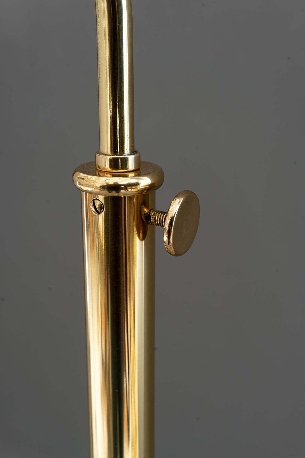 photo vinterior Adjustable Art Deco Floor Lamp With Original Opal Glass Shade Vienna Around 1920