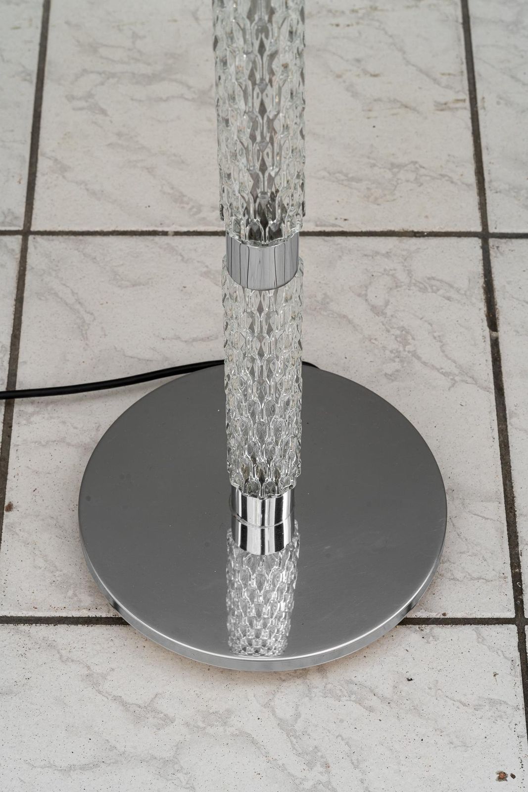Richard Essig Floor Lamp With Fabric Shade Germany Around 1970s photo Lighting