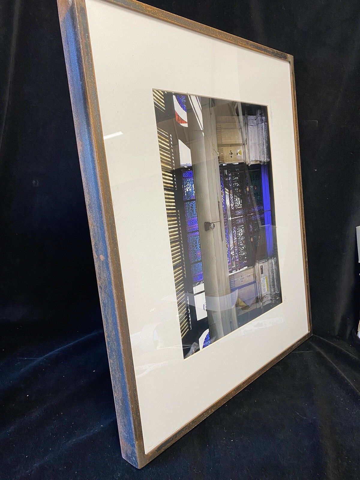 photo furniture Steel Framed Print Smithfield Market’s Ornamental Doors Signed Limited Edition