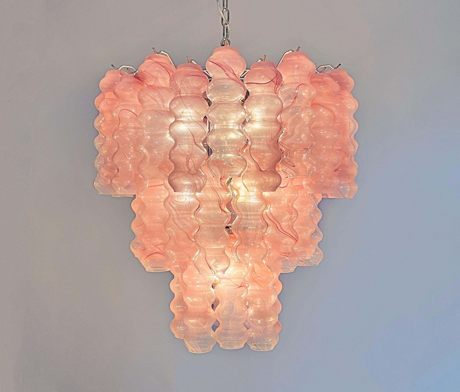 photo furniture Italian Chandelier In Murano Glass, 1980s