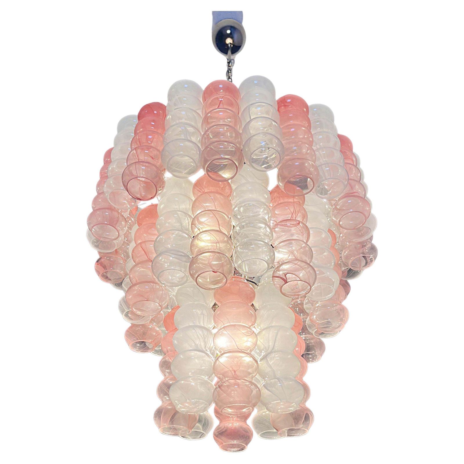 Italian Chandelier In Murano Glass, 1980s photo Lighting