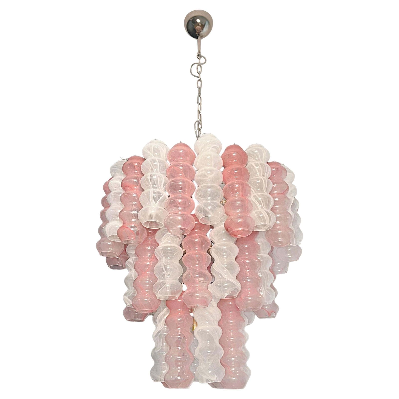Lighting Italian Chandelier In Murano Glass, 1980s photo