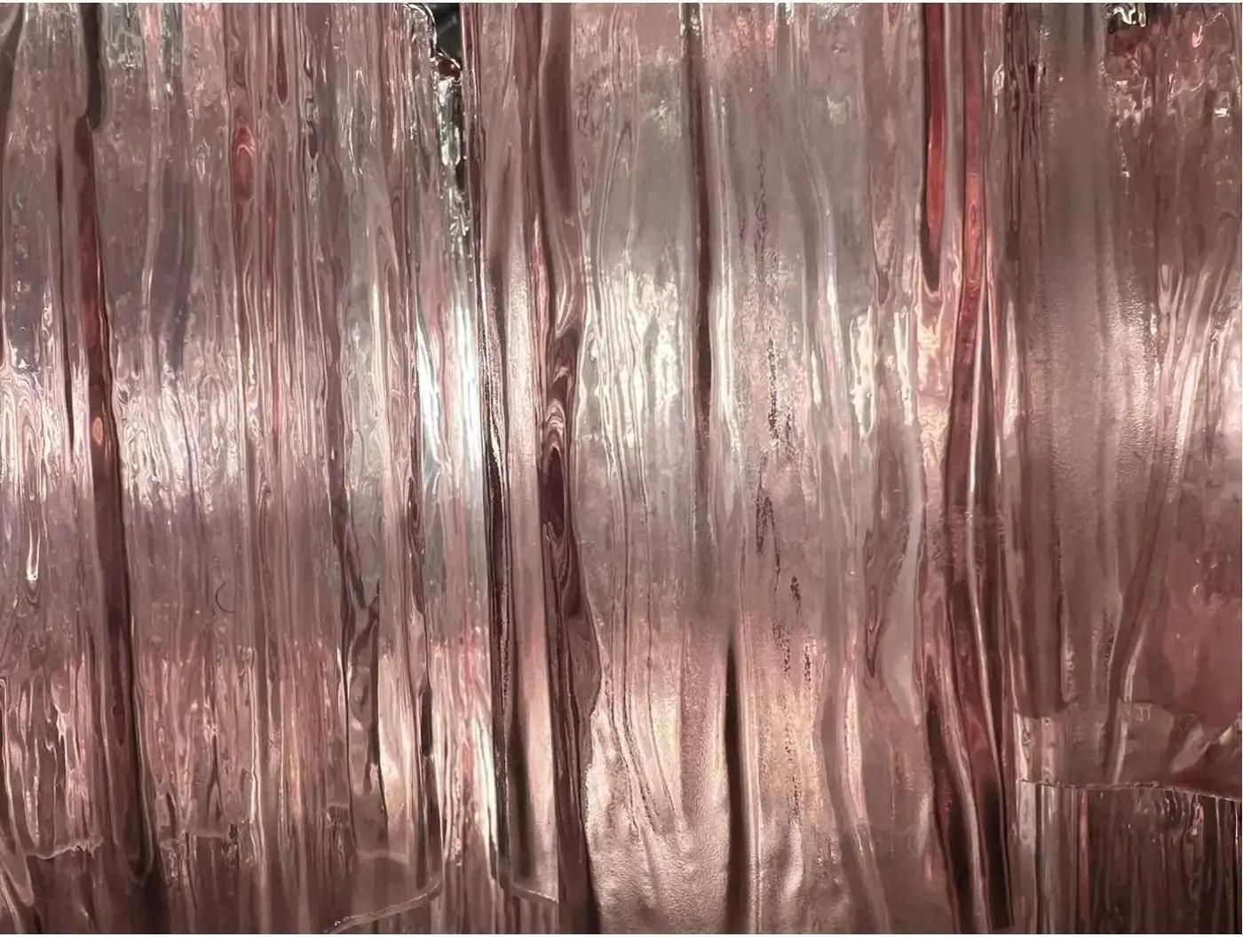 Italian 36 Pink Glass Chandelie. Murano, 1970s photo buy