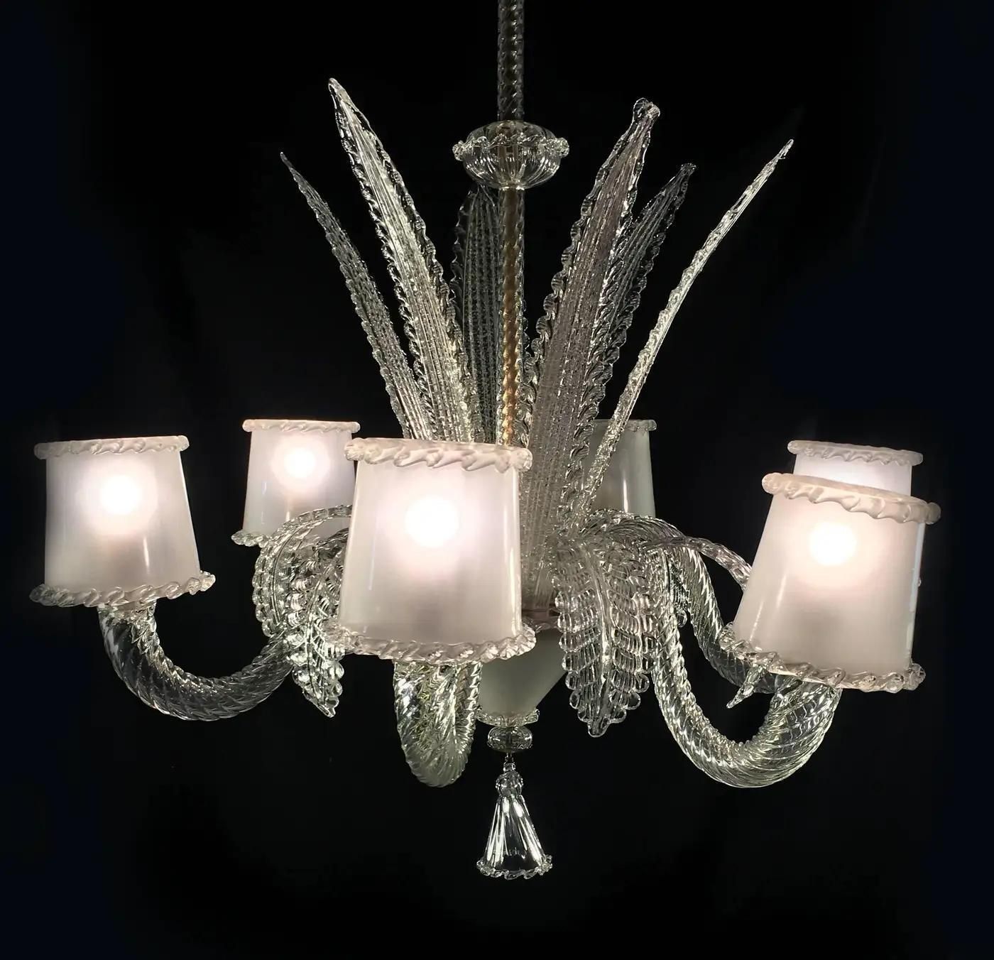 photo buy Amazing Chandelier By Barovier & Toso, Murano, 1940s