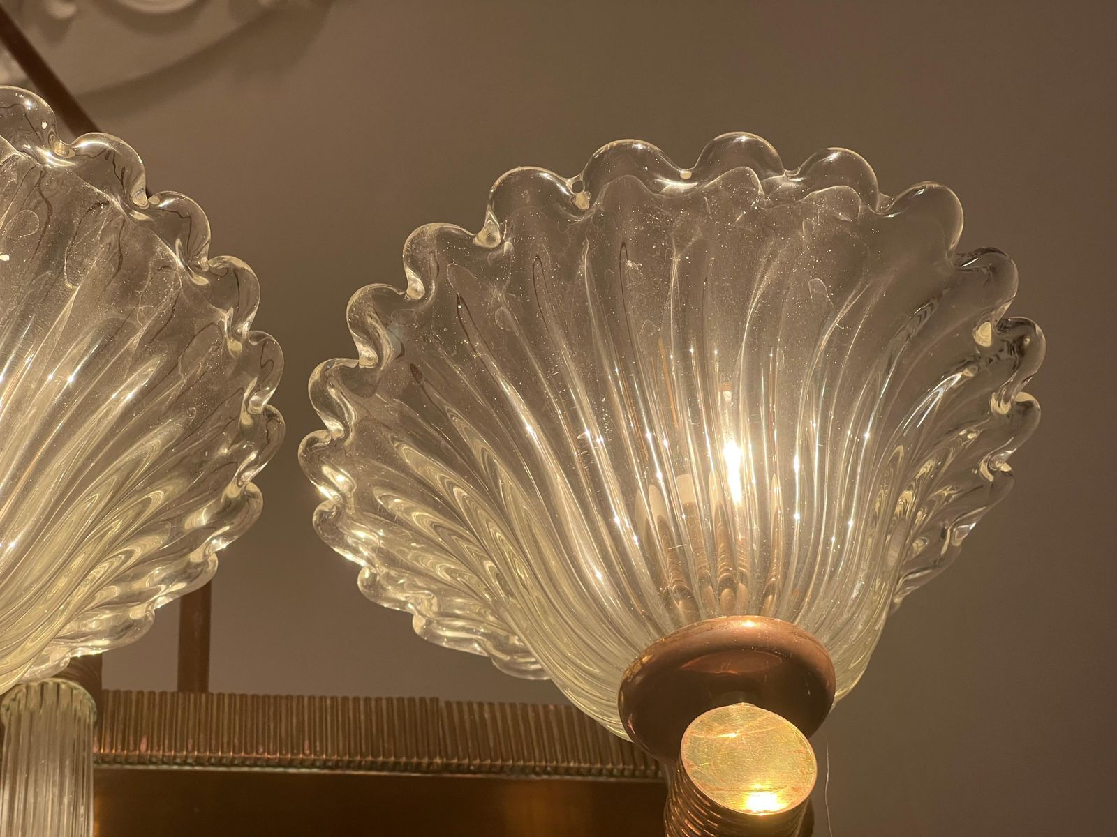 Chandelier By Barovier & Toso, Murano, 1940s photo Lighting