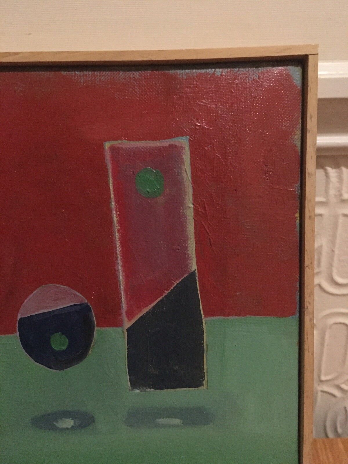 261.0 Vintage Oil Painting Still Life/Abstract 1974 Signed K C Modernist Mid Century photo