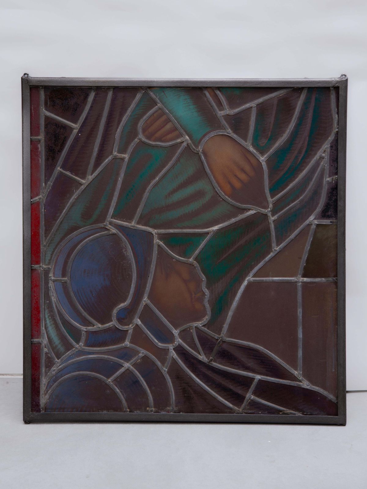Antique Stained Glass Window 19th Century photo vintage