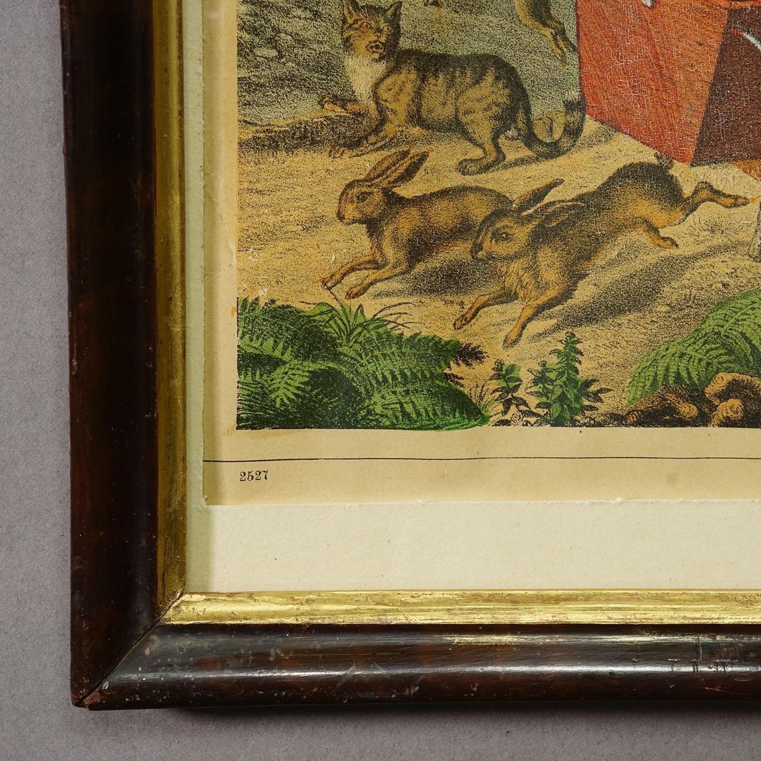 Antique Print 'The Hunter’s Awakening', Germany Late 19th Century photo vintage