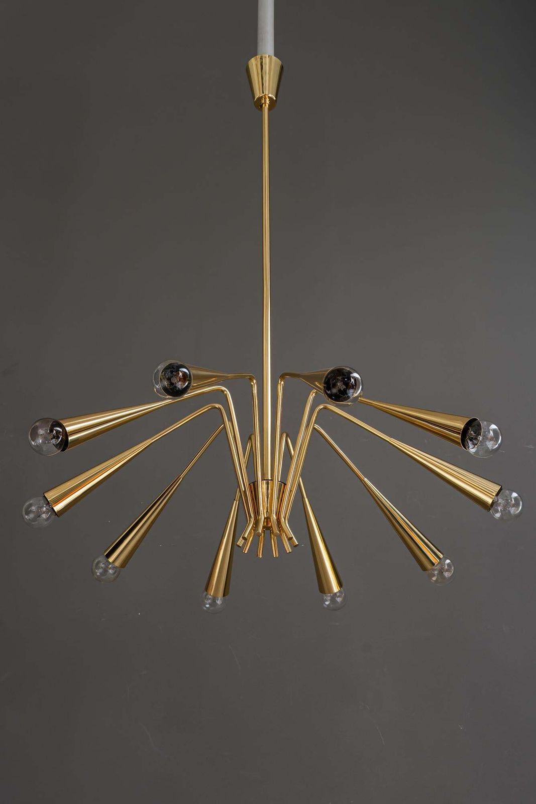 10 Arm Rupert Nikoll Chandelier Around 1960s photo buy