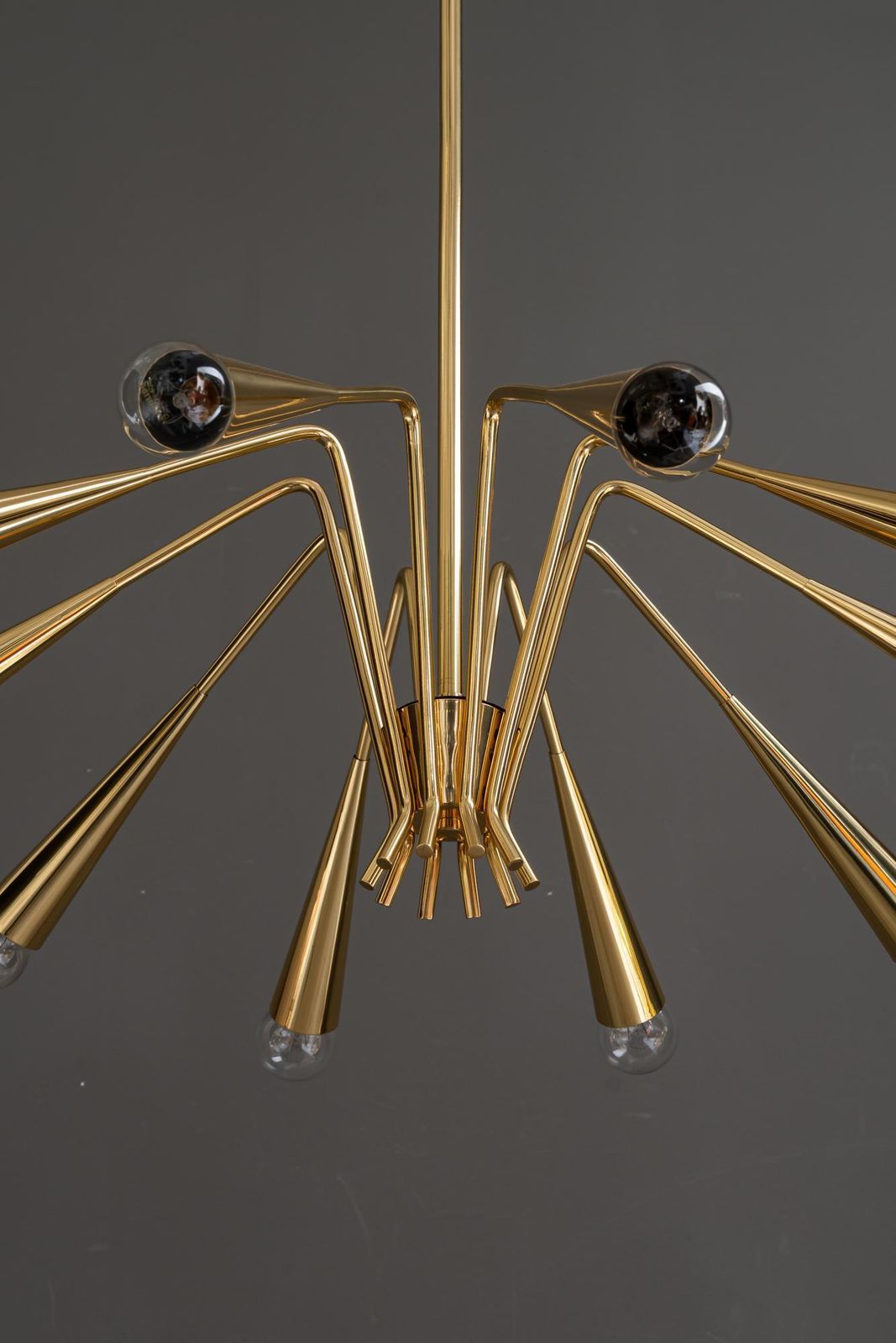 10 Arm Rupert Nikoll Chandelier Around 1960s photo vintage