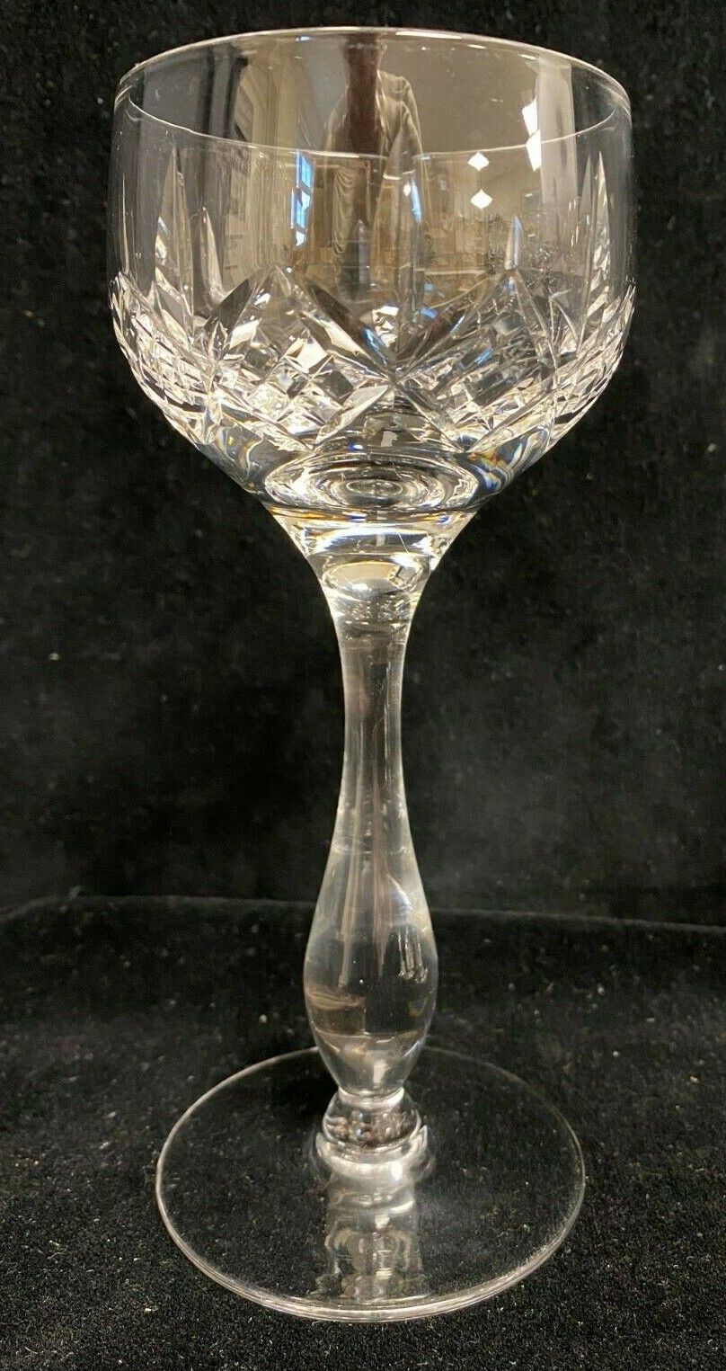 Set  7 X Stuart Crystal 'Glengarry' White Wine Hock Glasses photo vintage