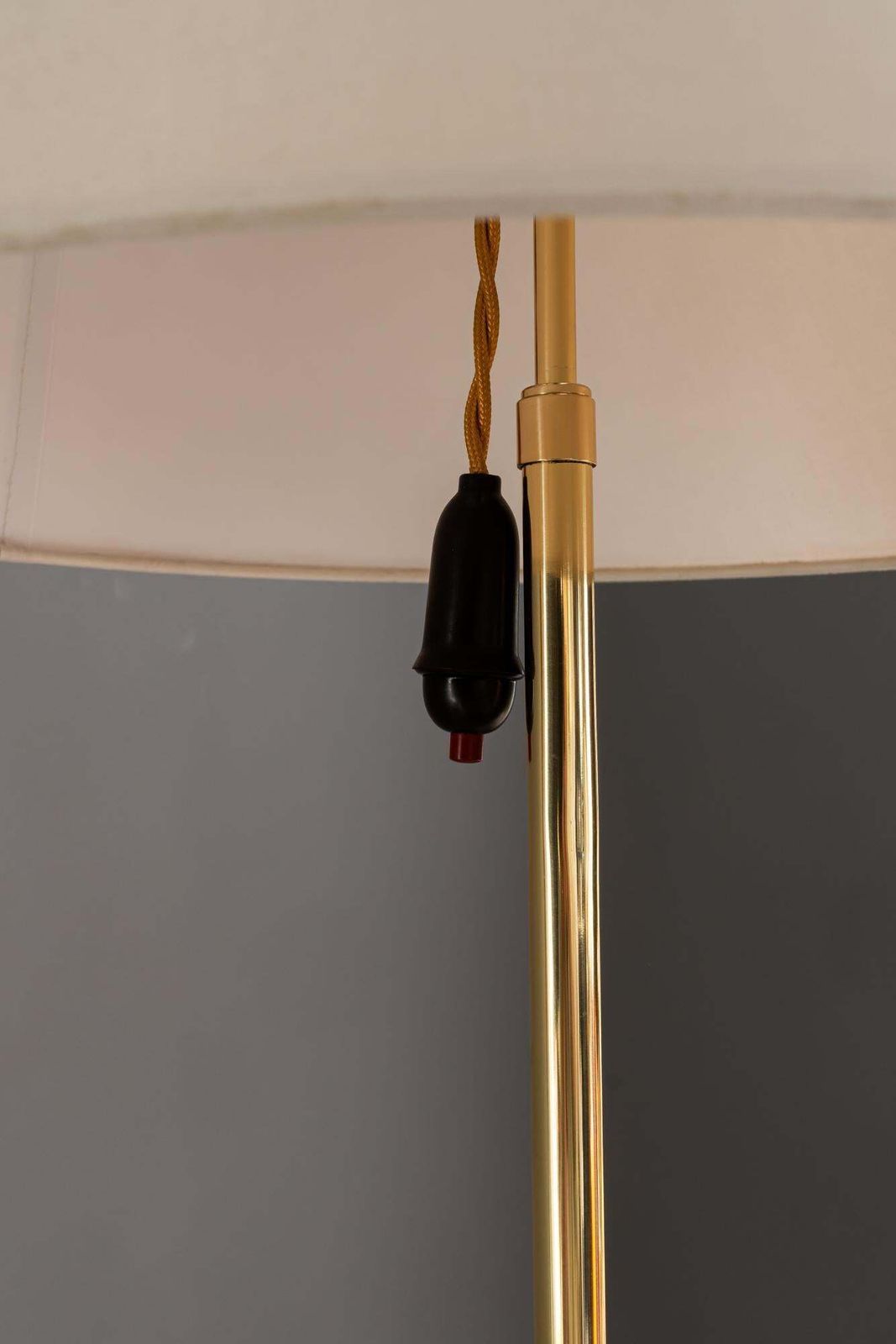 photo for sale Rupert Nikoll Floor Lamp With Fabric Shade Vienna Around 1950s