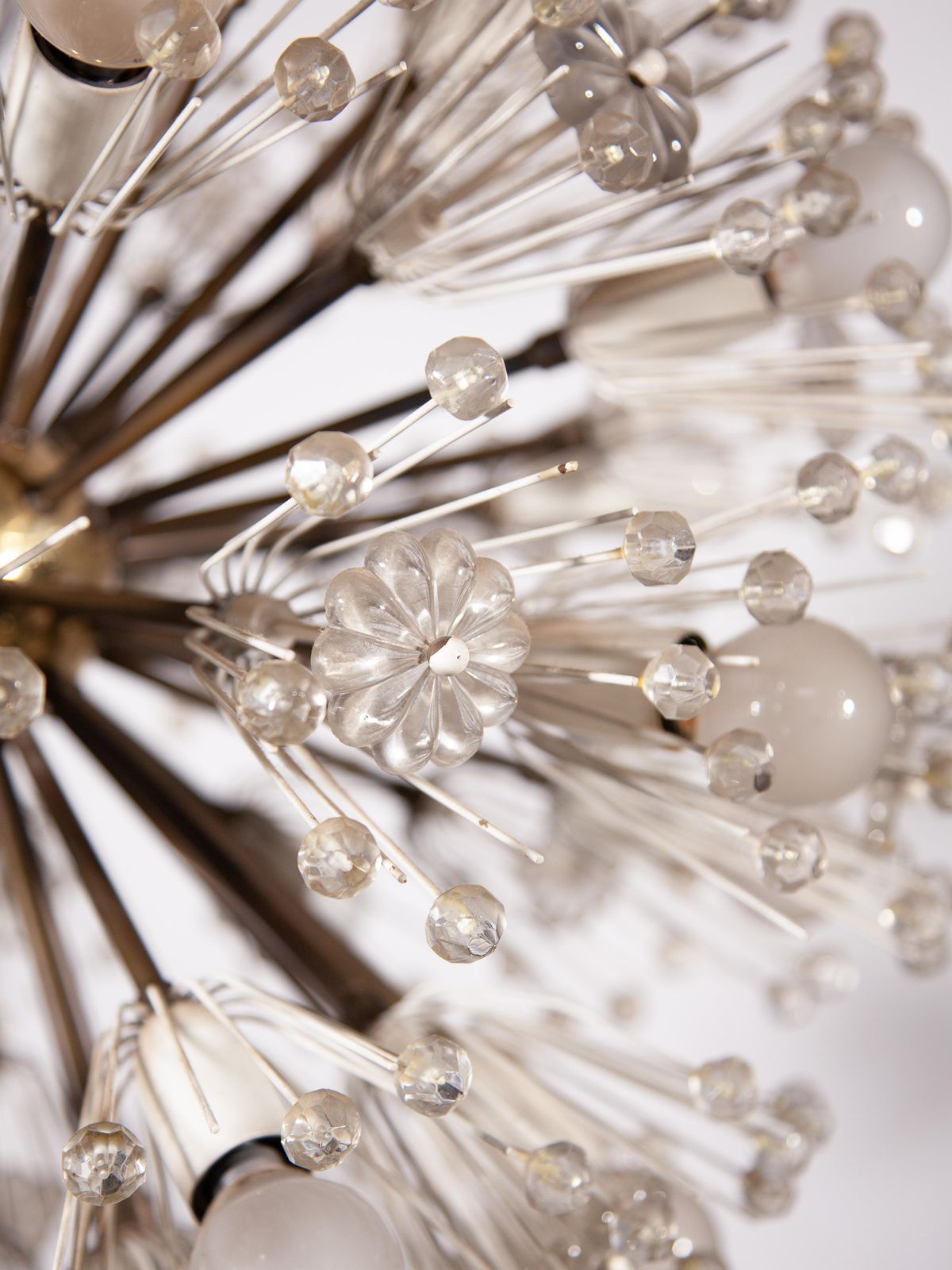 Brass And Glass Large Snowflake Chandelier By Emil Stejnar For Rupert Nikoll photo buy