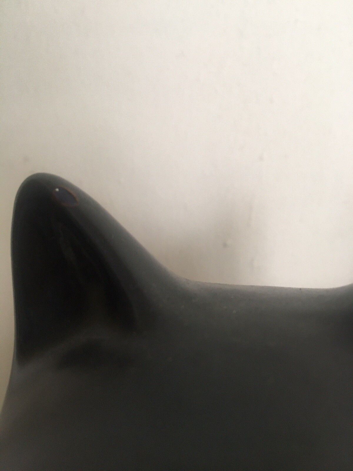 Large Pair Iconic Vintage Atomic Cats Ceramic Mid Century Pottery Long Neck 60s photo for sale