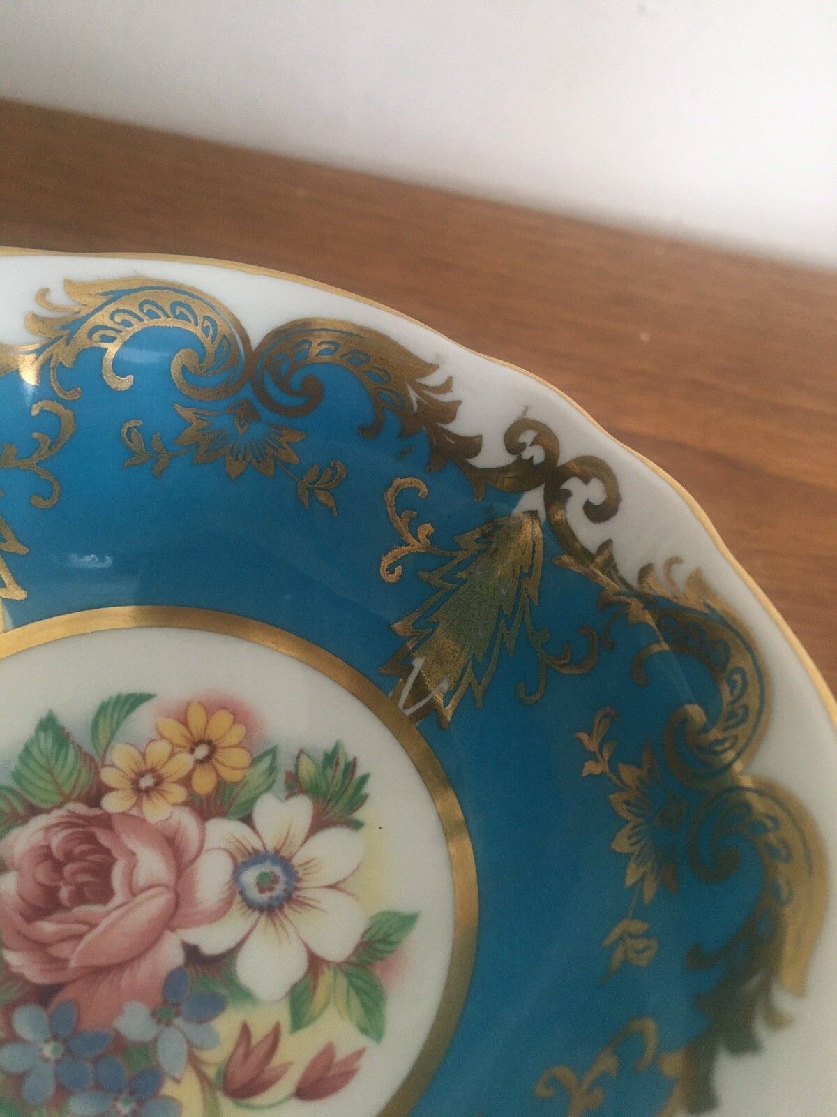 Paragon Cup & Saucer Kingston Pale Blue By Appt. To Her Majesty The Queen Floral photo buy