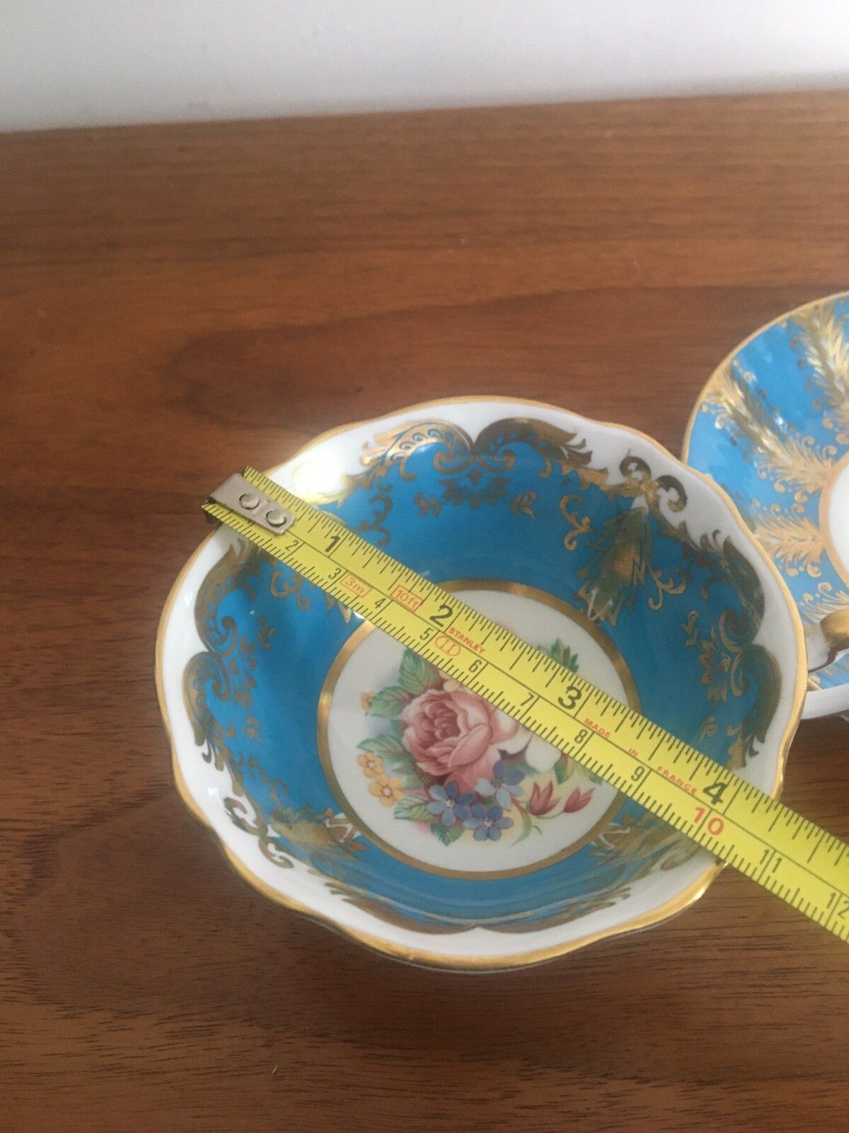 photo furniture Paragon Cup & Saucer Kingston Pale Blue By Appt. To Her Majesty The Queen Floral