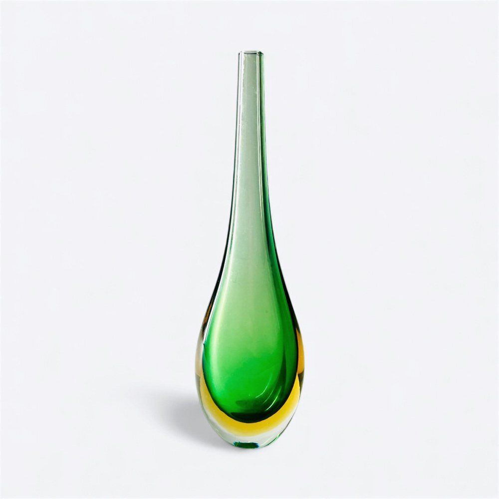 Sommerso Murano Glass Vase By Flavio Poli For Seguso, 1960s photo furniture