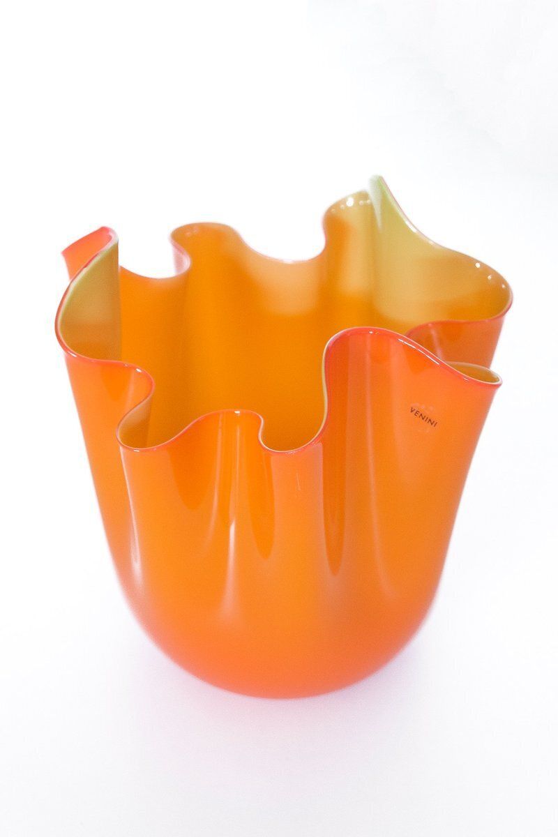 Murano Glass Fazzoletto Vase By Fulvio Bianconi For Venini, Italy, 2006 photo furniture