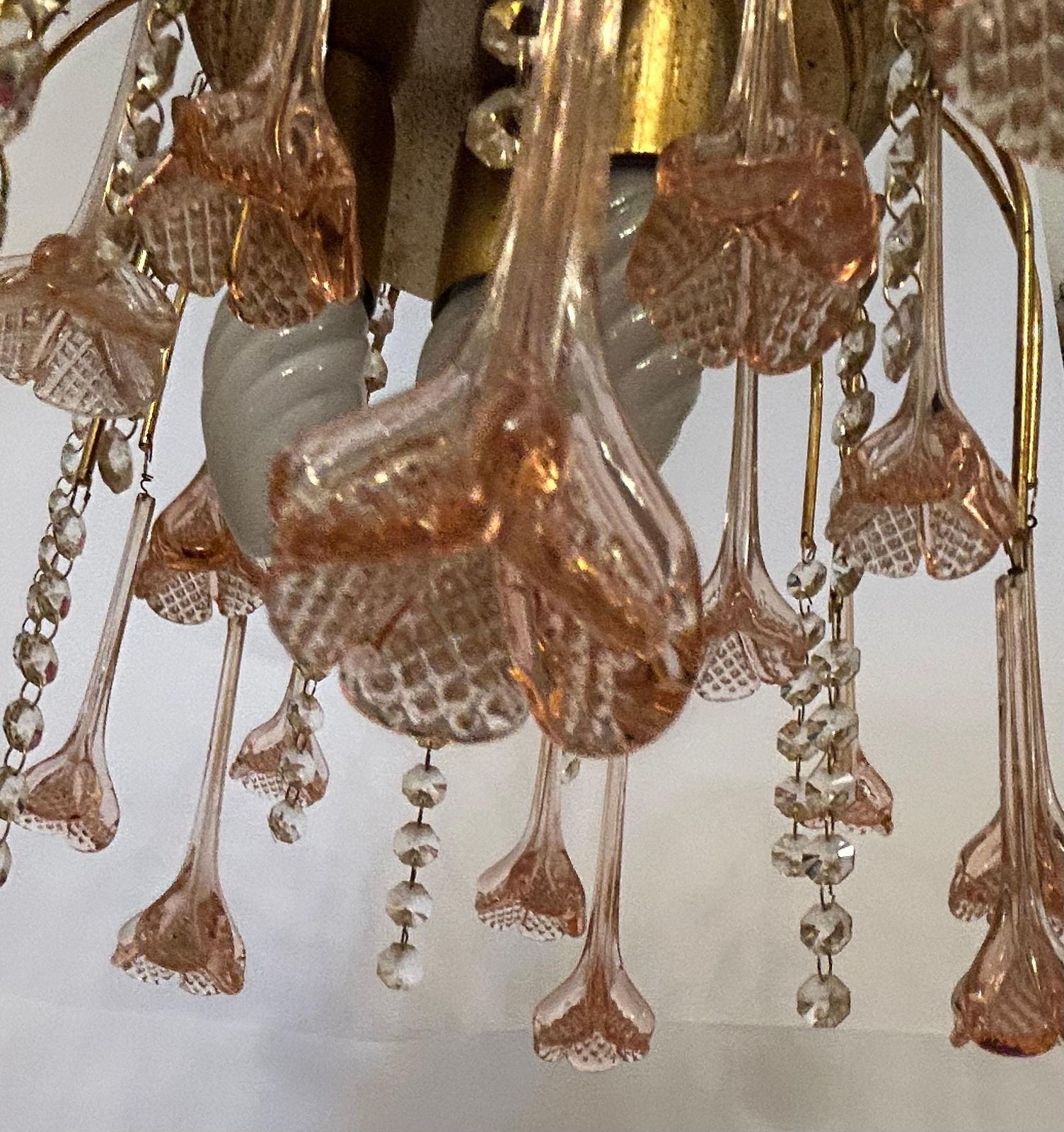 Semiramide, Gorgeous Pink Murano Chandelier, 1980's photo buy