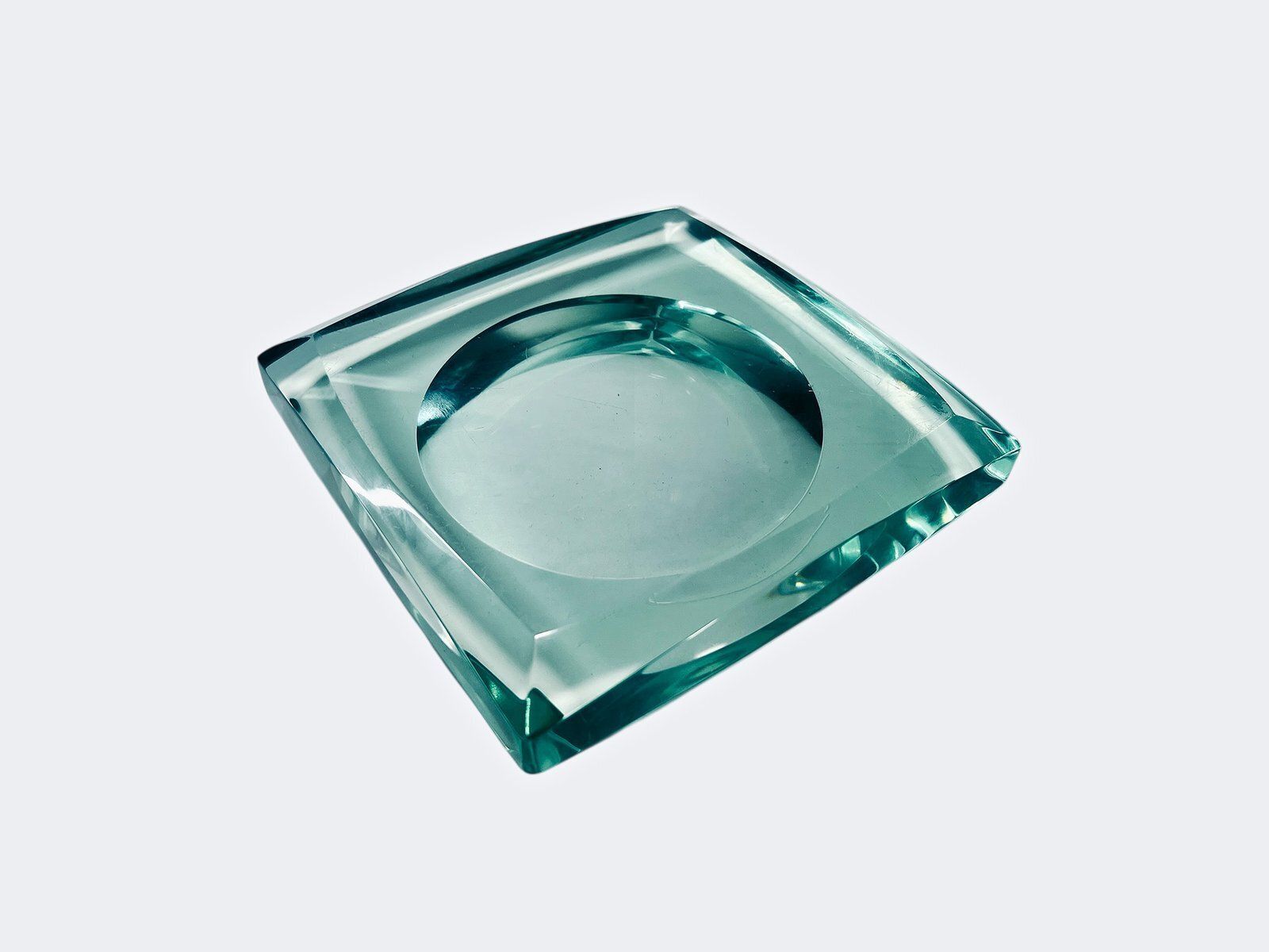 Crystal Glass Vide Poche Attributed To Fontana Arte, Italy photo 217.0