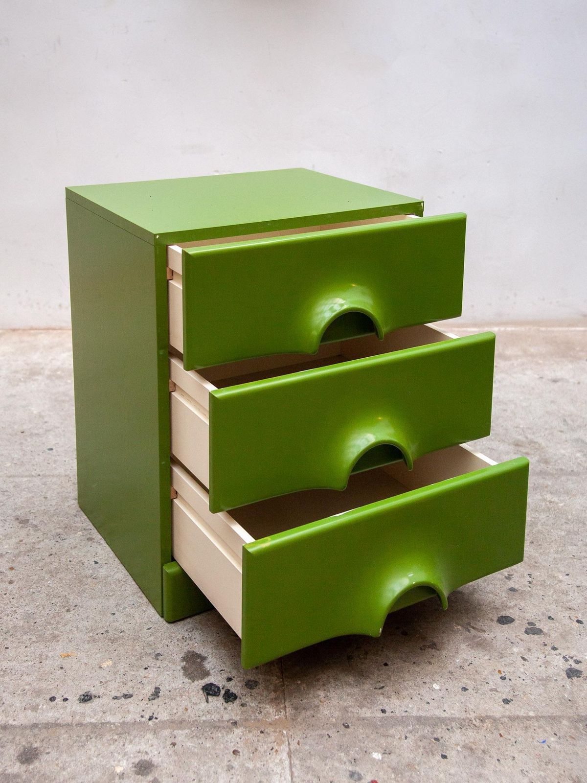 Space Age Green "Quadro" Chest Of Drawers By Jurgen Lange For Schönbuch, 1970s photo vinterior
