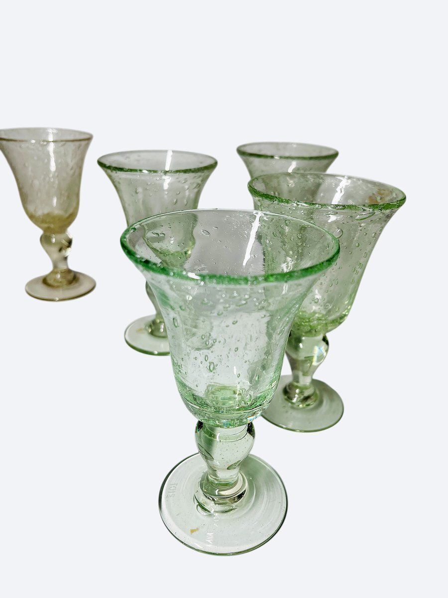 Bubbled Champagne Glasses From Biot, France, Set Of 6 photo furniture