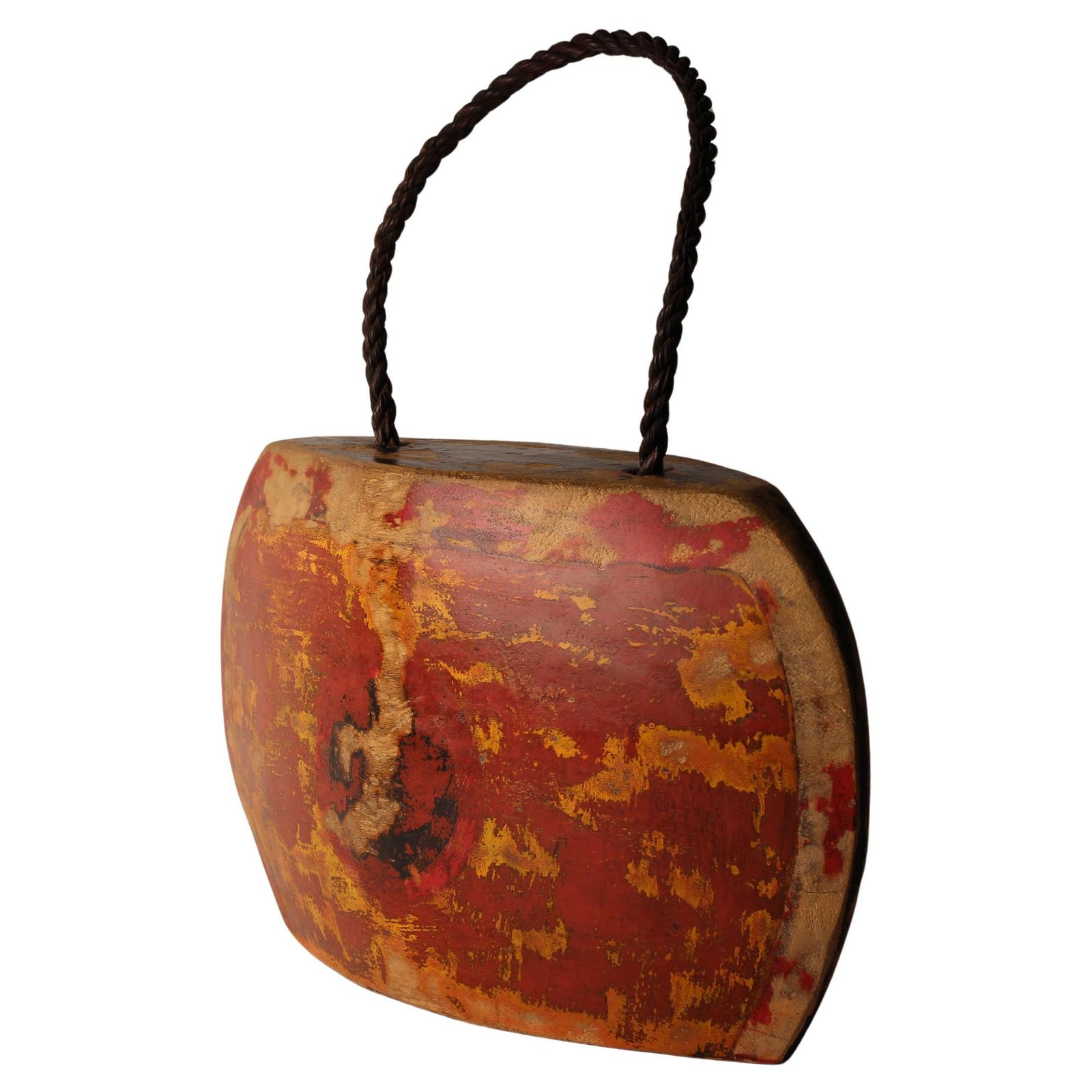 Indonesian Painted Buffalo, Cow Bell Decorative Folk Art Sculpture, Wall Art photo 233.0