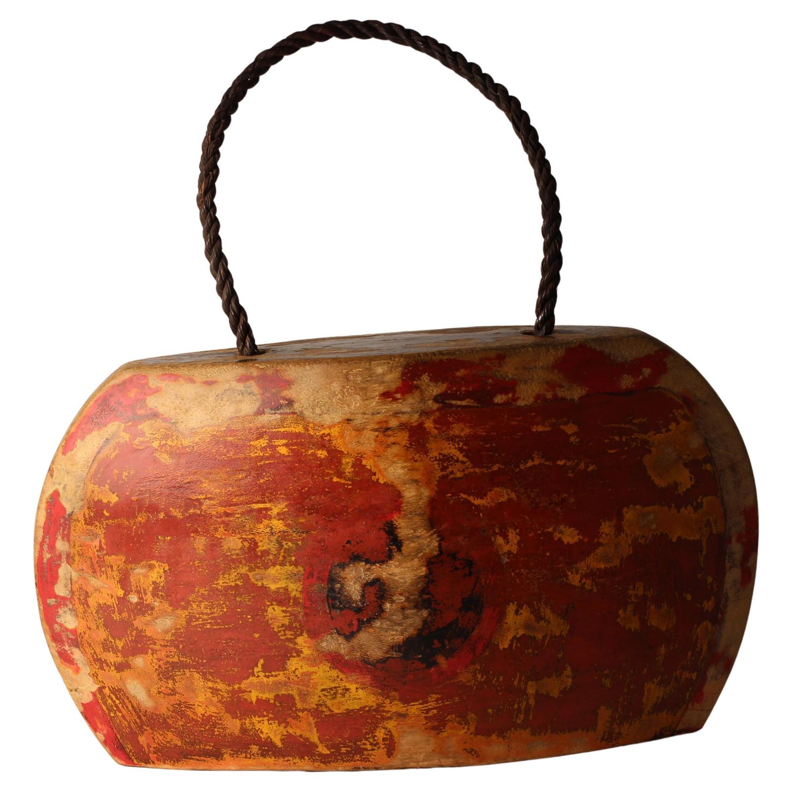photo for sale Indonesian Painted Buffalo, Cow Bell Decorative Folk Art Sculpture, Wall Art