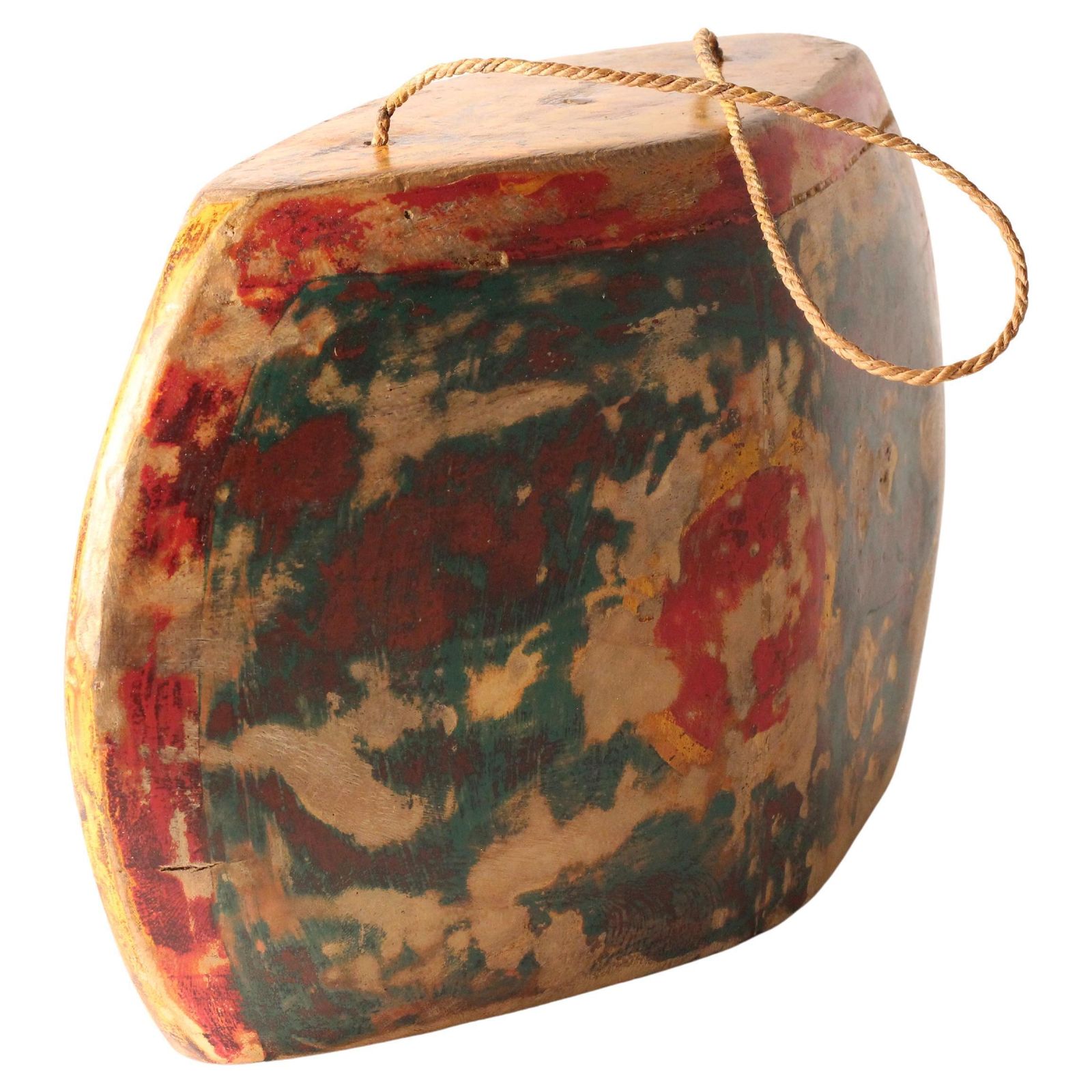 Indonesian Painted Buffalo, Cow Bell Decorative Folk Art Sculpture, Wall Art photo 292.0