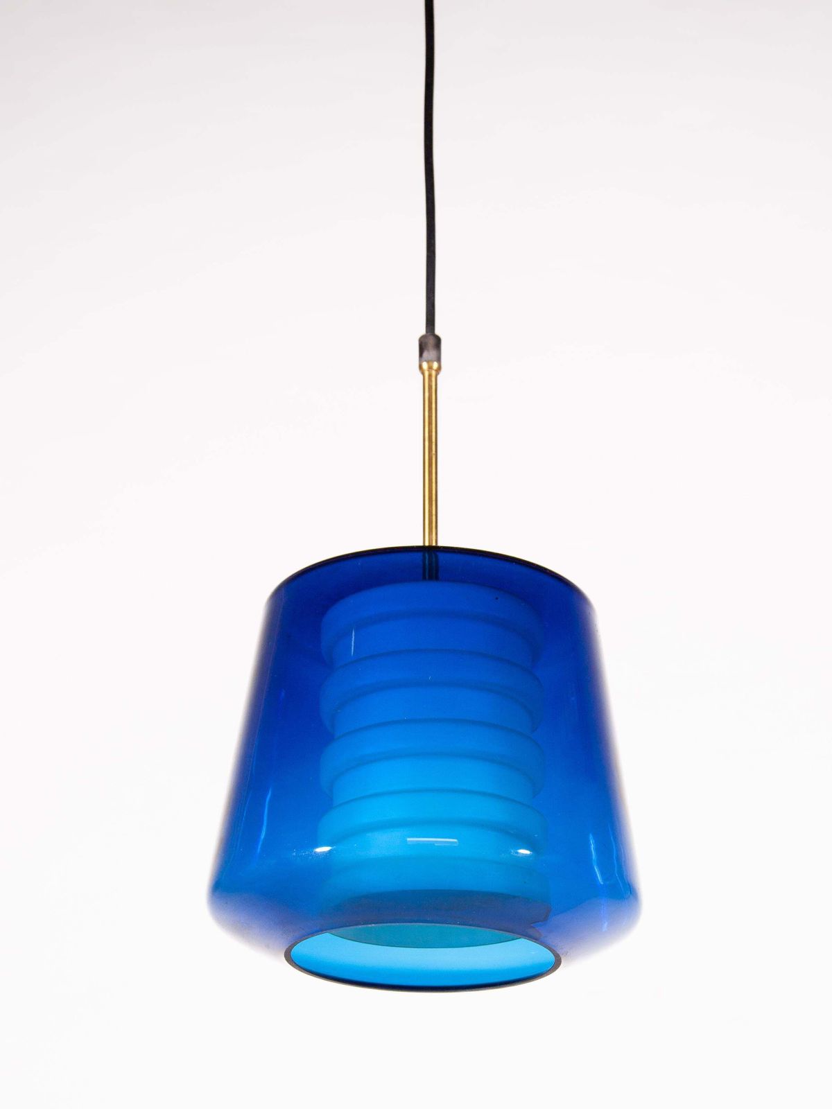 Hans Agne Jakobsson Blue And White Opal Pendant, 1950s, Sweden photo Lighting