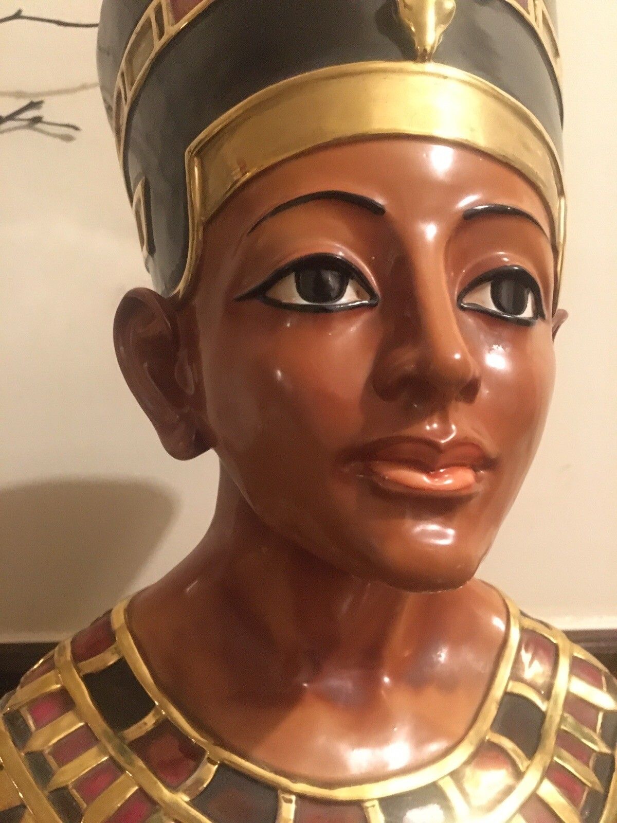 photo vintage Capodimonte Italian Ceramic Nefertiti Bust Vintage G Cortese Vintage Sculpture