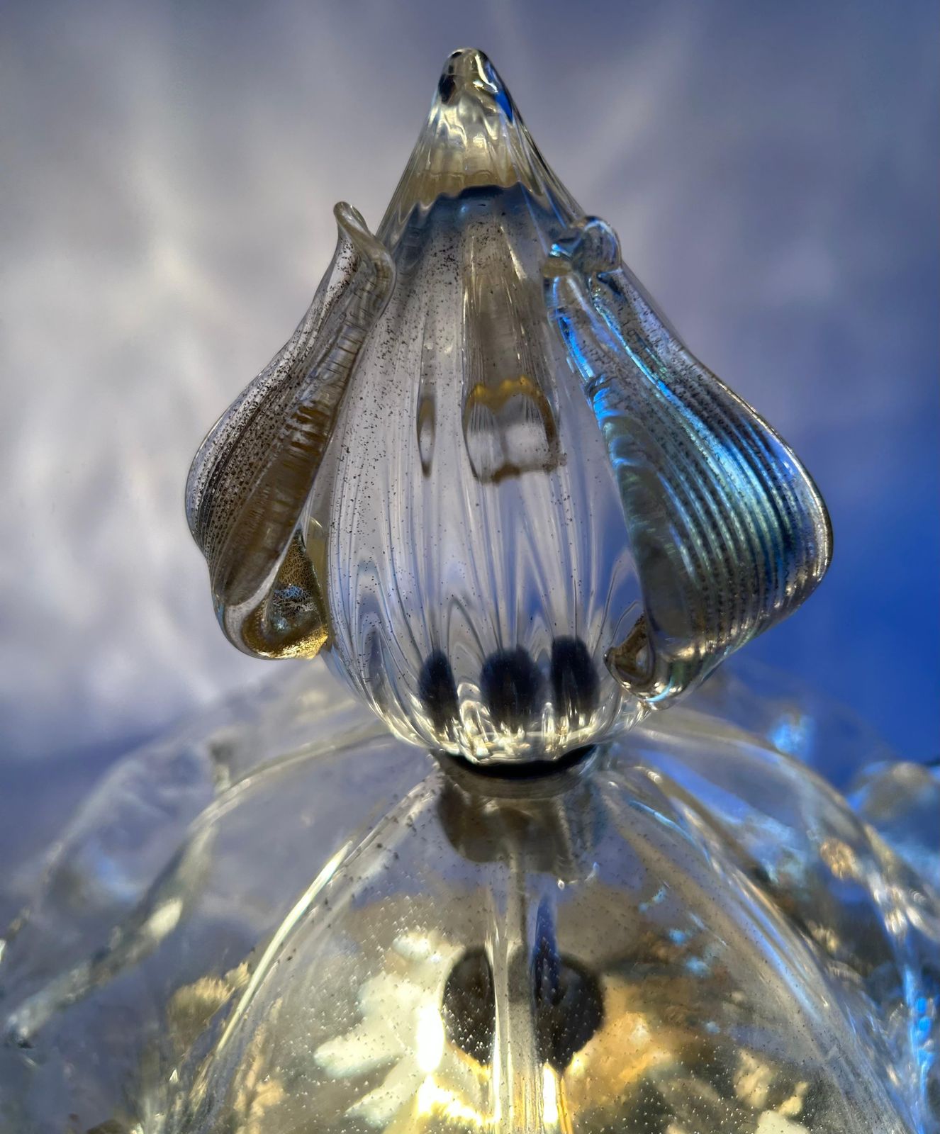 North Pole Star, Transparent La Murrina Flush Light With Gold Inclusions, 1990 photo buy